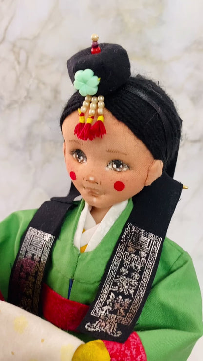 Hanbok doll 👘 Korean Wedding Hanbok Doll (Wonsam)