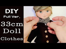 Load and play video in Gallery viewer, 33cm Doll cloth Pattern / Vintage City Boy Clothes (Dress-Up)
