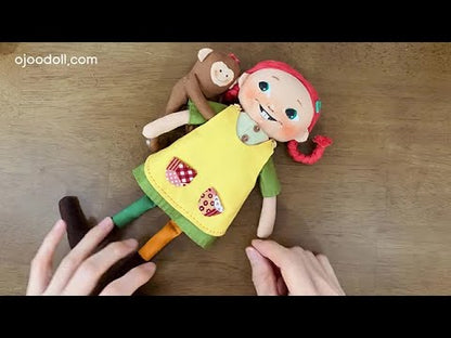 Easy Doll Pattern🌈 Cute Girl and Monkey