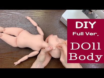 40cm Doll Body Pattern🎀Jointed Doll Body Hip ver. (Face center seam)