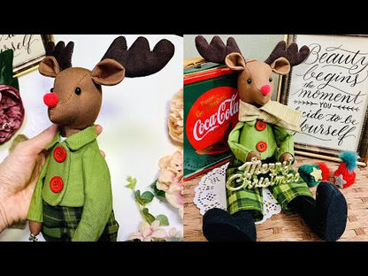 Easy Doll Pattern🌈 Rudolph the Red-Nosed Reindeer