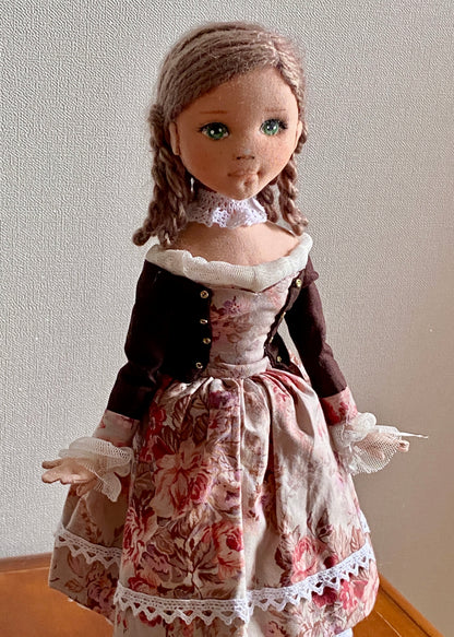 35cm doll Patten🩱Princess / No Face center seam