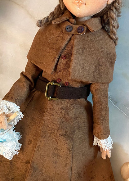 35cm doll Pattern🩱 Victorian Style Collection / No Face center seam