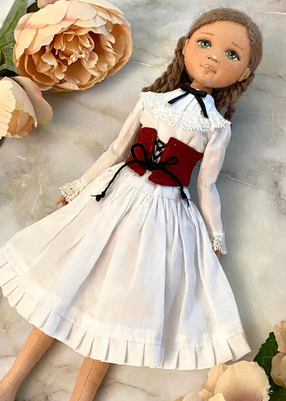 35cm doll Pattern🩱 Victorian Style Collection / No Face center seam