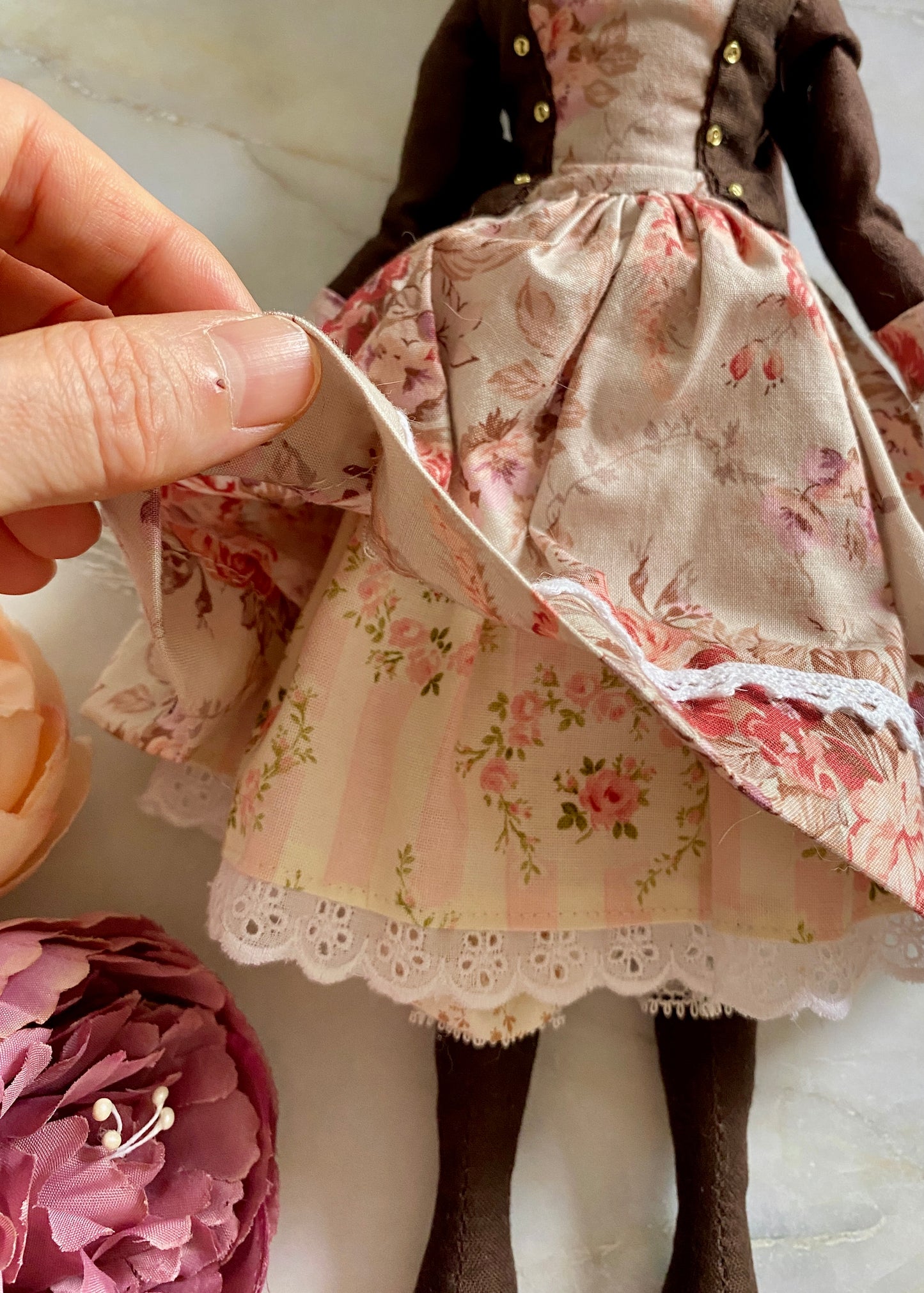 35cm doll Patten🩱Princess / No Face center seam