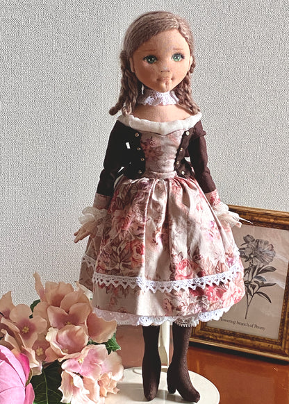 35cm doll Patten🩱Princess / No Face center seam