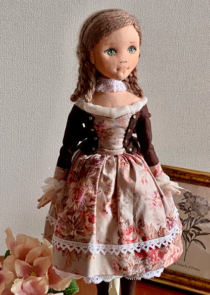 35cm doll Patten🩱Princess / No Face center seam