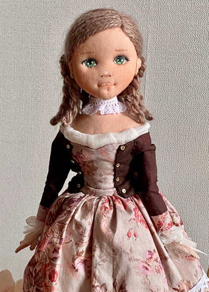 35cm doll Patten🩱Princess / No Face center seam