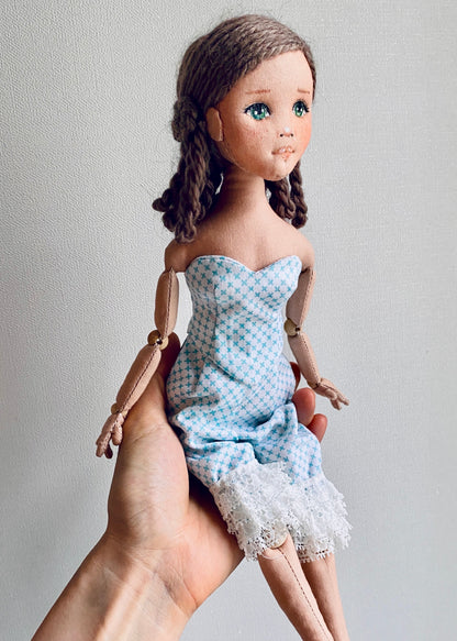 35cm doll Pattern🩱 Victorian Style Collection / No Face center seam